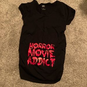 Horror Movie Addict Maternity Shirt